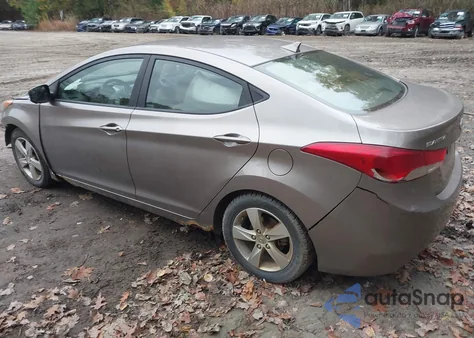 2012 Hyundai Elantra Gls из США, поврежденный, VIN 5NPDH4AE4CH097433